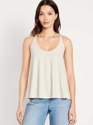 Rib-Knit Strappy Tank Top | Old Navy (US)
