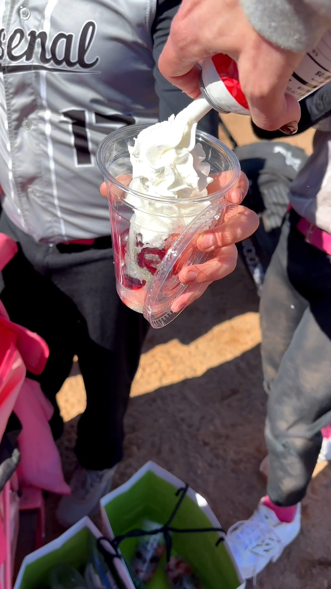 The boys LOVED these fruit cups 🥹🥰🍓 Add any fruit 🍉🍎 … just don’t forget to top it with whipped cream 😏😆 Fun midday snack to keep energy and spirits up! ⚾️🩶

#LTKActive #LTKKids #LTKmomlife