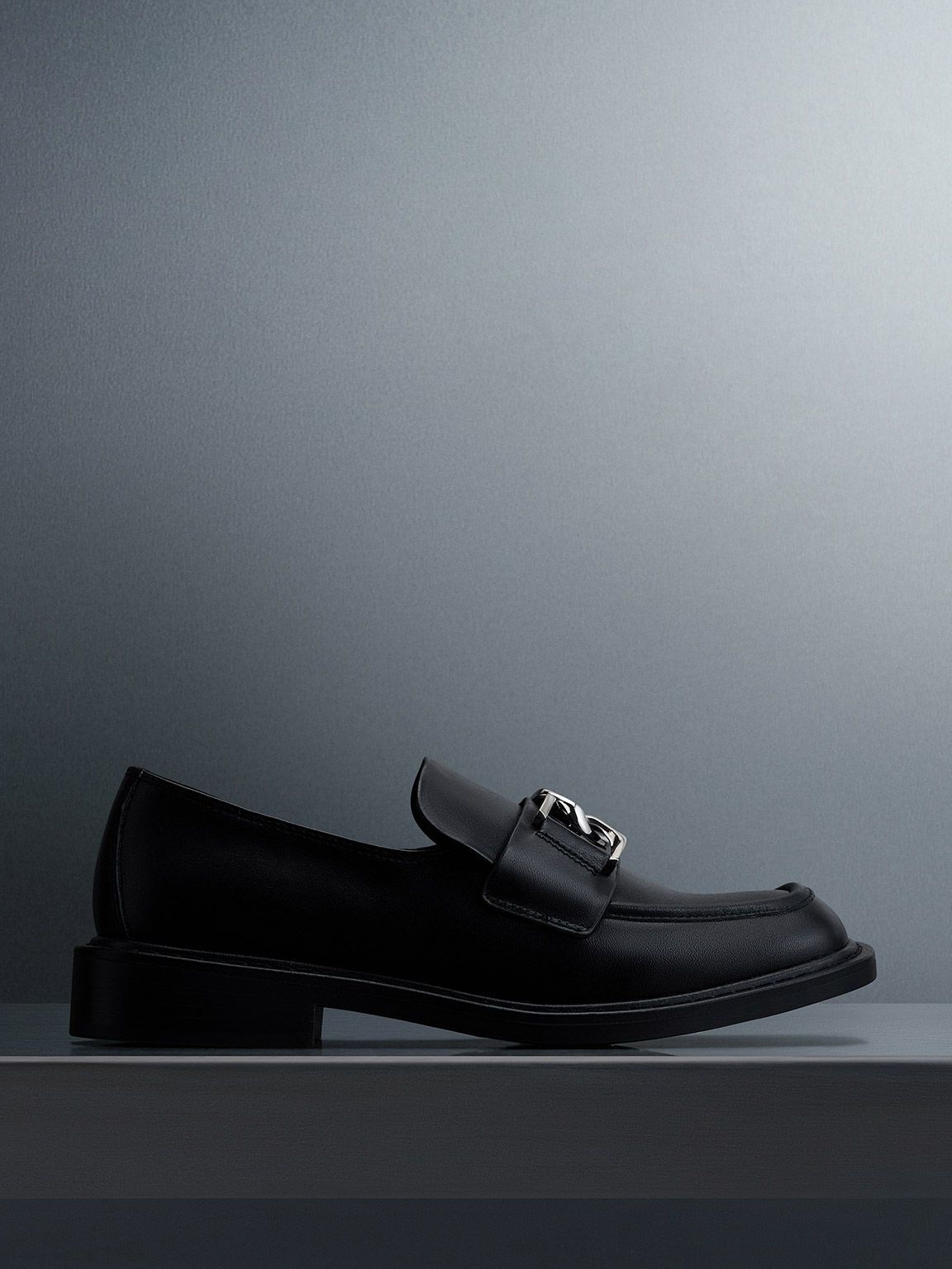Gabine Leather Loafers
 - Black | Charles & Keith US