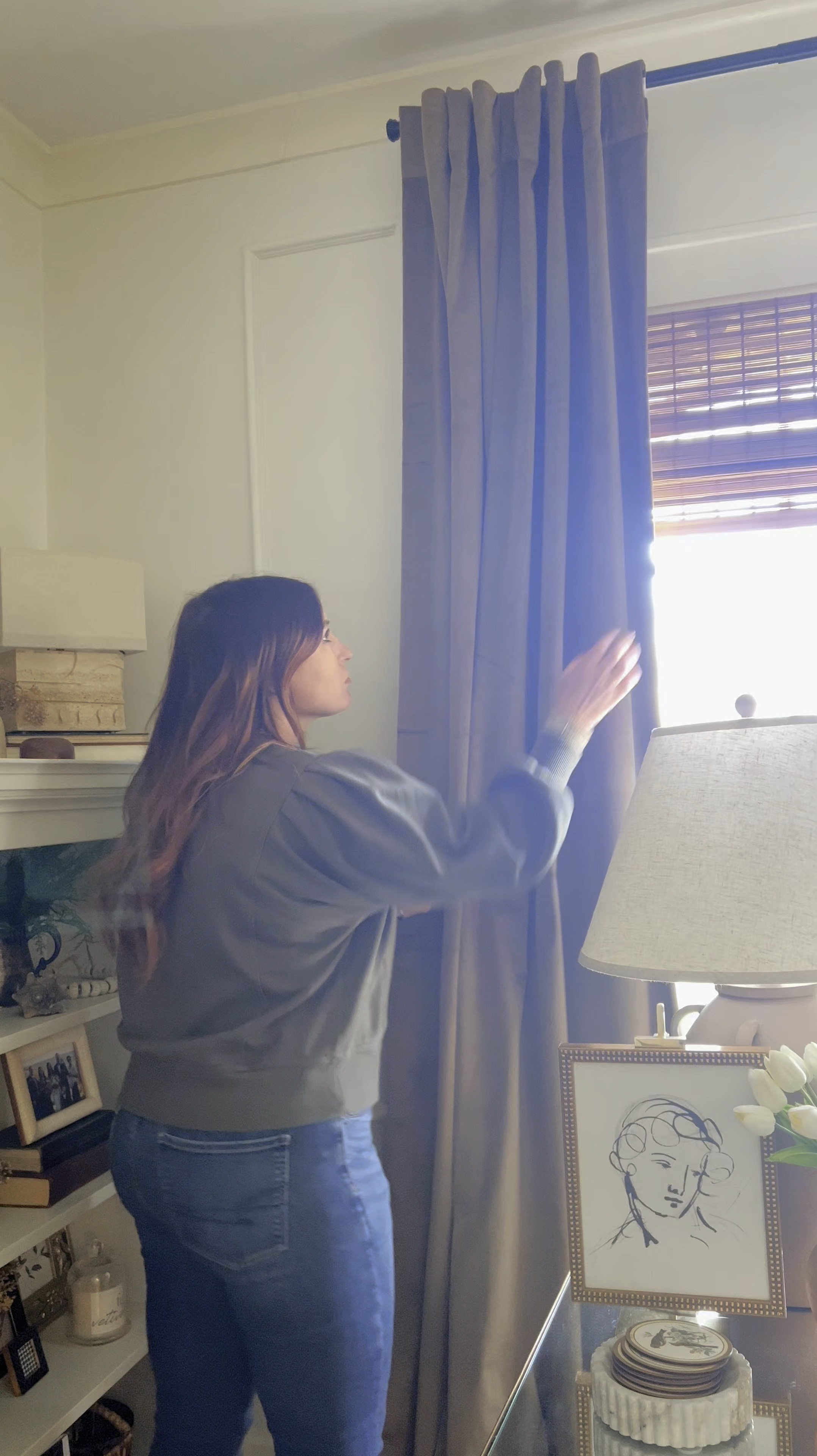 Faux velvet curtains 

#LTKFindsUnder100 #LTKSaleAlert #LTKStyleTip