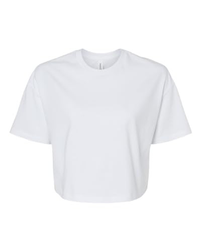 FWD Fashion Ladies' Jersey Cropped T-Shirt White | Amazon (US)