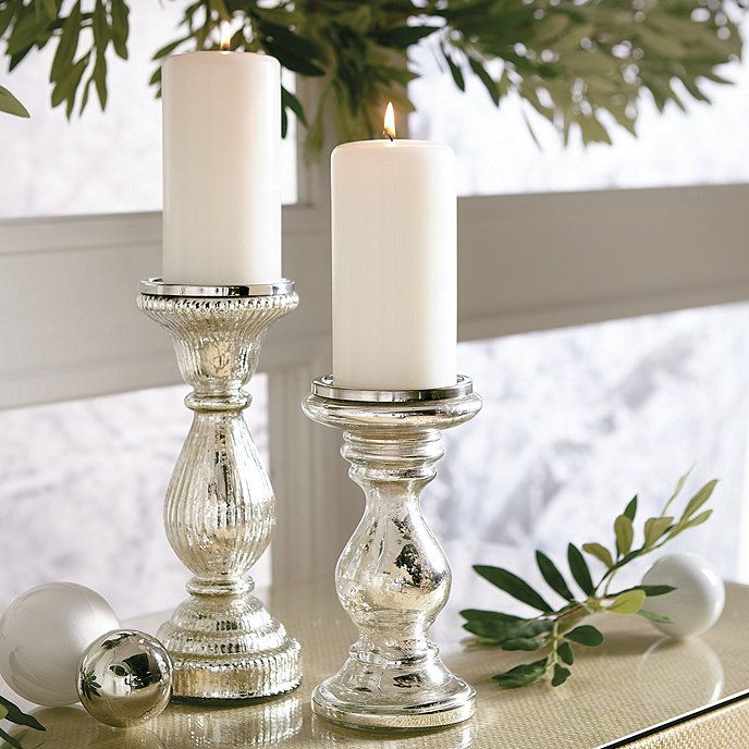 Mercury Glass Candle Holders | Ballard Designs, Inc.