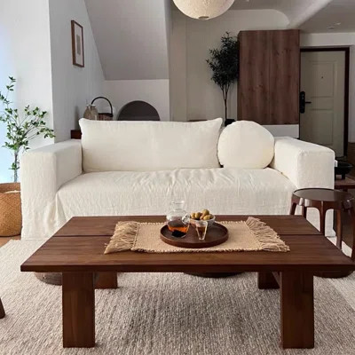 Vintage wabi-Sabi solid wood coffee table | Wayfair North America