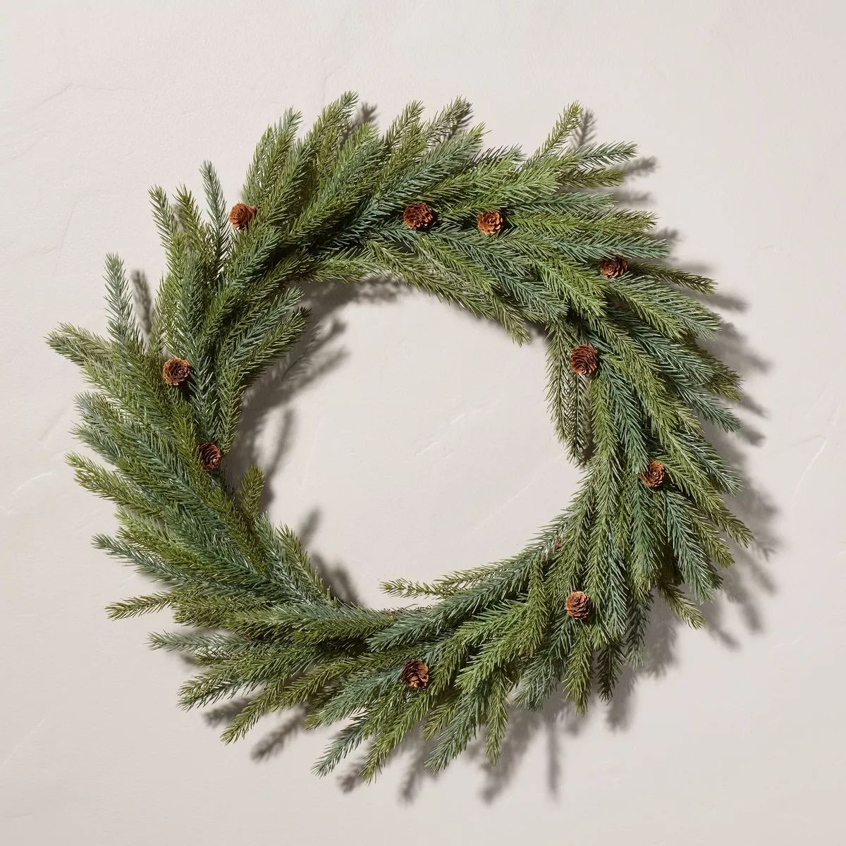 26" Faux Spruce & Pinecone Christmas Wreath - Hearth & Hand™ with Magnolia | Target