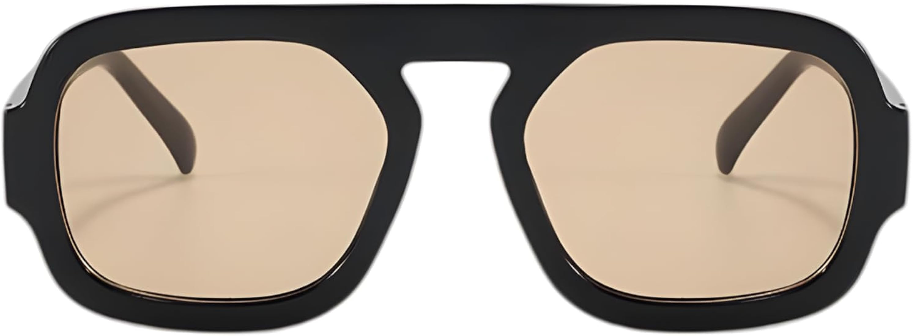 ADE WU Trendy Square Sunglasses for Women Men,Vintage Square Aviator Sunglasses Fashion 70s Inspi... | Amazon (US)