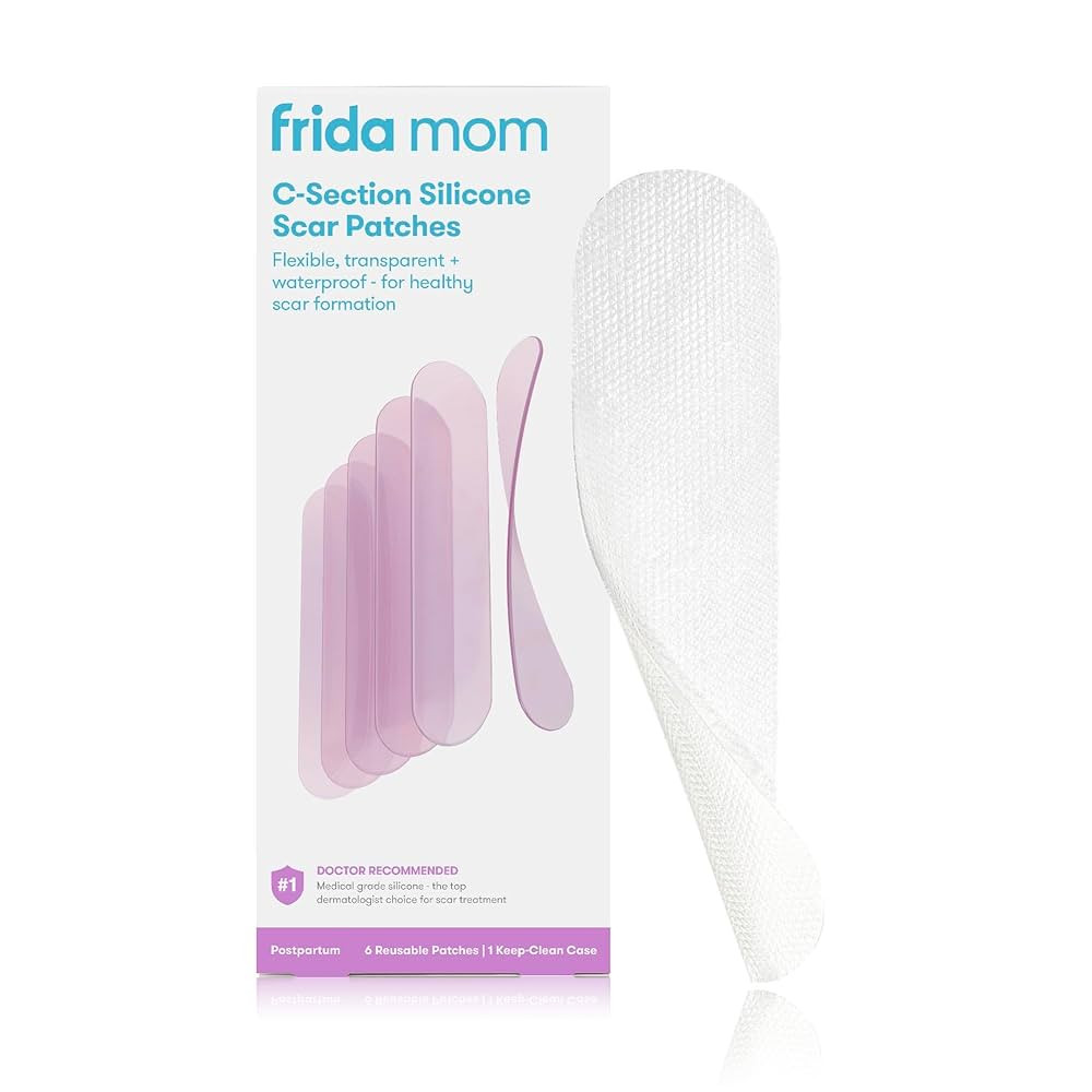 Frida Mom C-Section Silicone Strips, C-Section Recovery Must Have Scar Patches, Reusable Medical ... | Amazon (US)