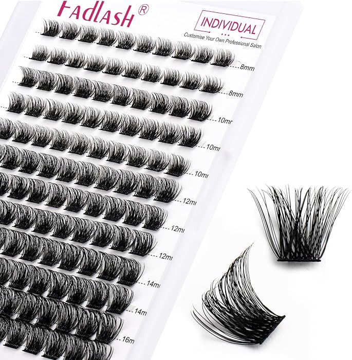 Lash Clusters DIY Eyelash Extensions, Individual Lash Extensions, False Eyelashes, Soft & Strong,... | Amazon (US)
