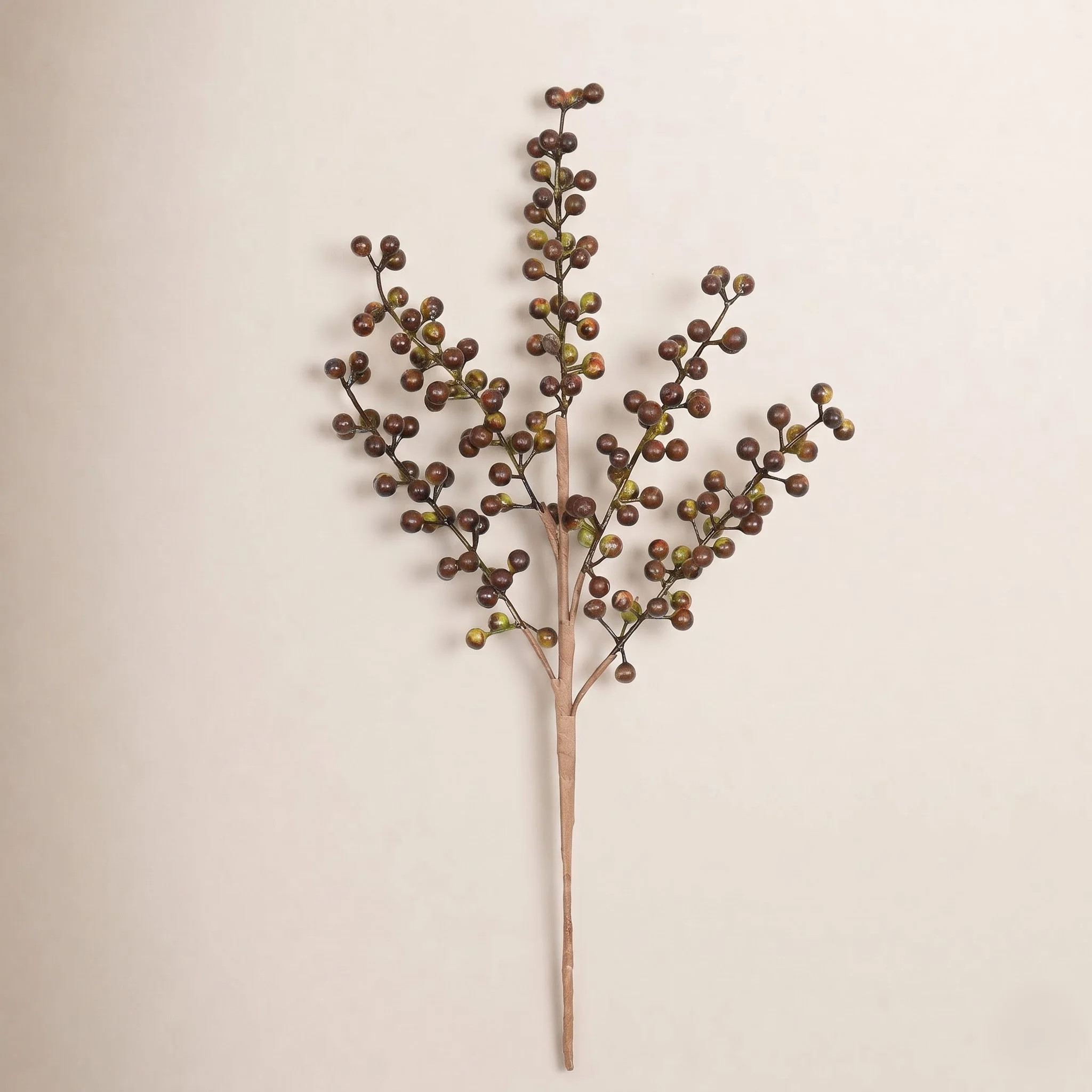 16" Artificial Fall Sprays Berry Branches For Vase Filler, Farmhouse Long Stem Faux Flower For Holidays, Wedding Party Table Decoration, Fall Winter H | Wayfair North America