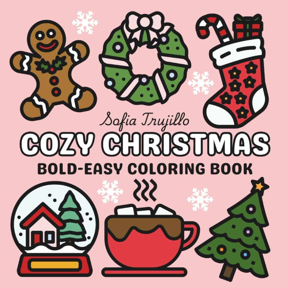 Cozy Christmas: Bold-Easy Coloring Book | Amazon (US)