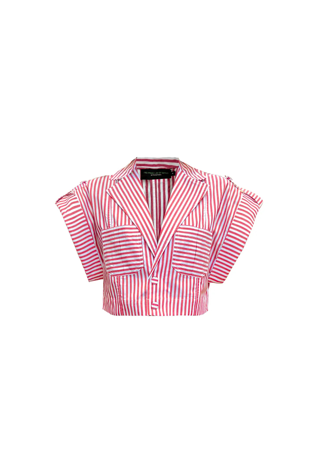 Guayaba Crop Top in Red Stripes | Over The Moon