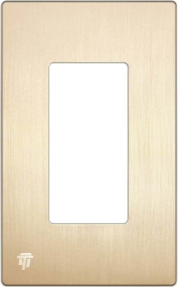 ENERLITES Elite Series Screwless Decorator Wall Plate Child Safe Outlet Cover, Gloss Finish, Size... | Amazon (US)