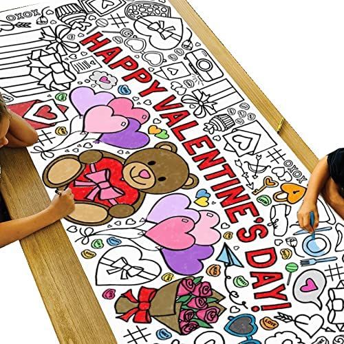 Tiny Expressions Giant Valentine's Day Poster for Families - 30 x 72 Inches Jumbo Paper Coloring ... | Amazon (US)