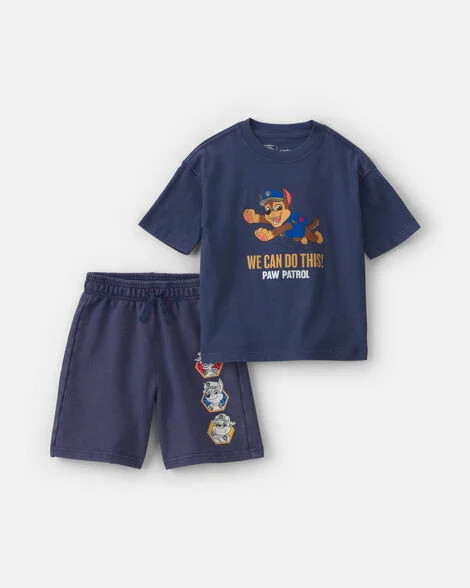 Toddler Boy 2-Piece PAW Patrol® Short-Sleeve Top & Short Set - Navy | Carter's | Carter's Inc
