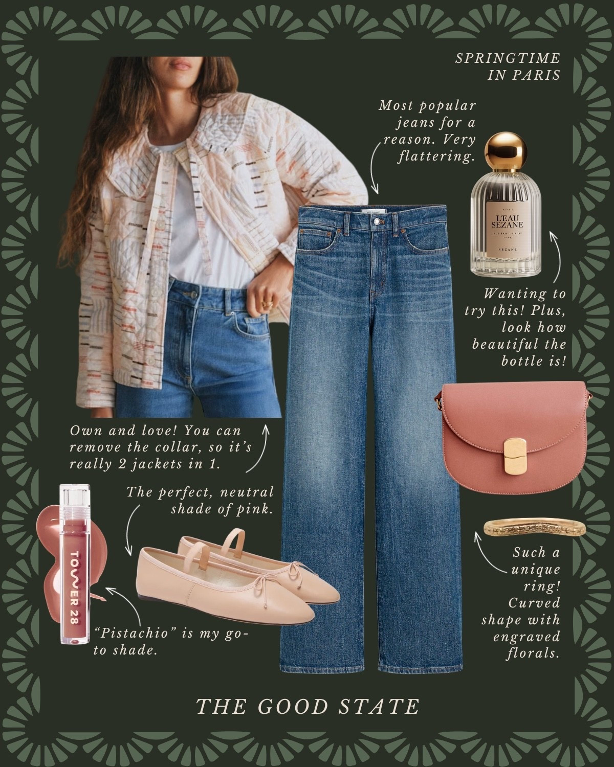 This is for the Springtime girlies. For the ones dreaming of sunny days, warmth on their skin, flowers blooming and a cool breeze. This is for the ones dreaming of mornings drenched in golden light as they sit at a cute little bistro table. Mornings with endless flaky croissants, one too many espressos and hours spent at colorful farmers markets (with their Sezane tote of course!!) and at Marché aux Puces de Saint-Ouen. 

This collection is for those with a quiet, but refined style. Classic and effortless. Those who value longevity and sustainability above what’s trending. This is for the ladies who always reach for their well-worn trench coat. The ones who know you can never have too many neck scarves. This is for the ones who love striped knits, tailored trousers, leather flats and maybe even a pop of red lipstick.

This is for those who dream of days lingering in the parking lot for a Sunday picnic. The ones who savor slow walks through the gardens. This is for the ladies lingering a littler longer as the candles flickers at the dinner table. For the ones who romanticize everyday moments. This is for you✨


#LTKSaleAlert #LTKActive #LTKootd