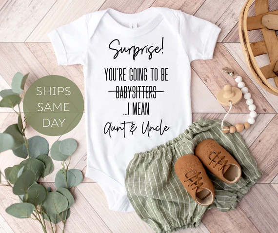 Baby Announcement Onesie® Pregnancy Announcement Onesie ® | Etsy | Etsy (US)