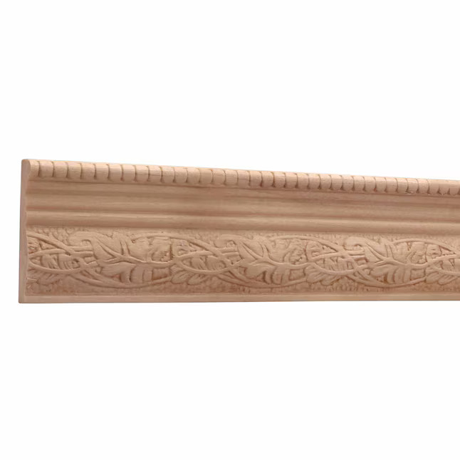 Ornamental Mouldings 1/2-in x 2-1/4-in x 8-ft Unfinished White hardwood 1825 Chair Rail Moulding ... | Lowe's