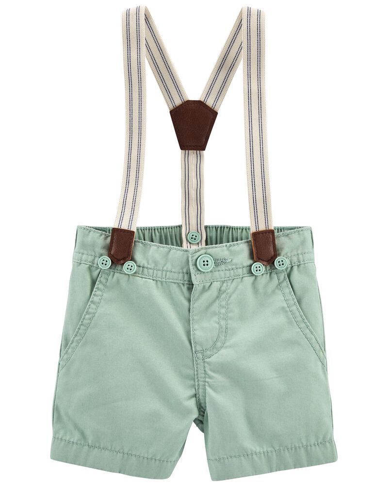 Twill Suspender Shorts | Carter's