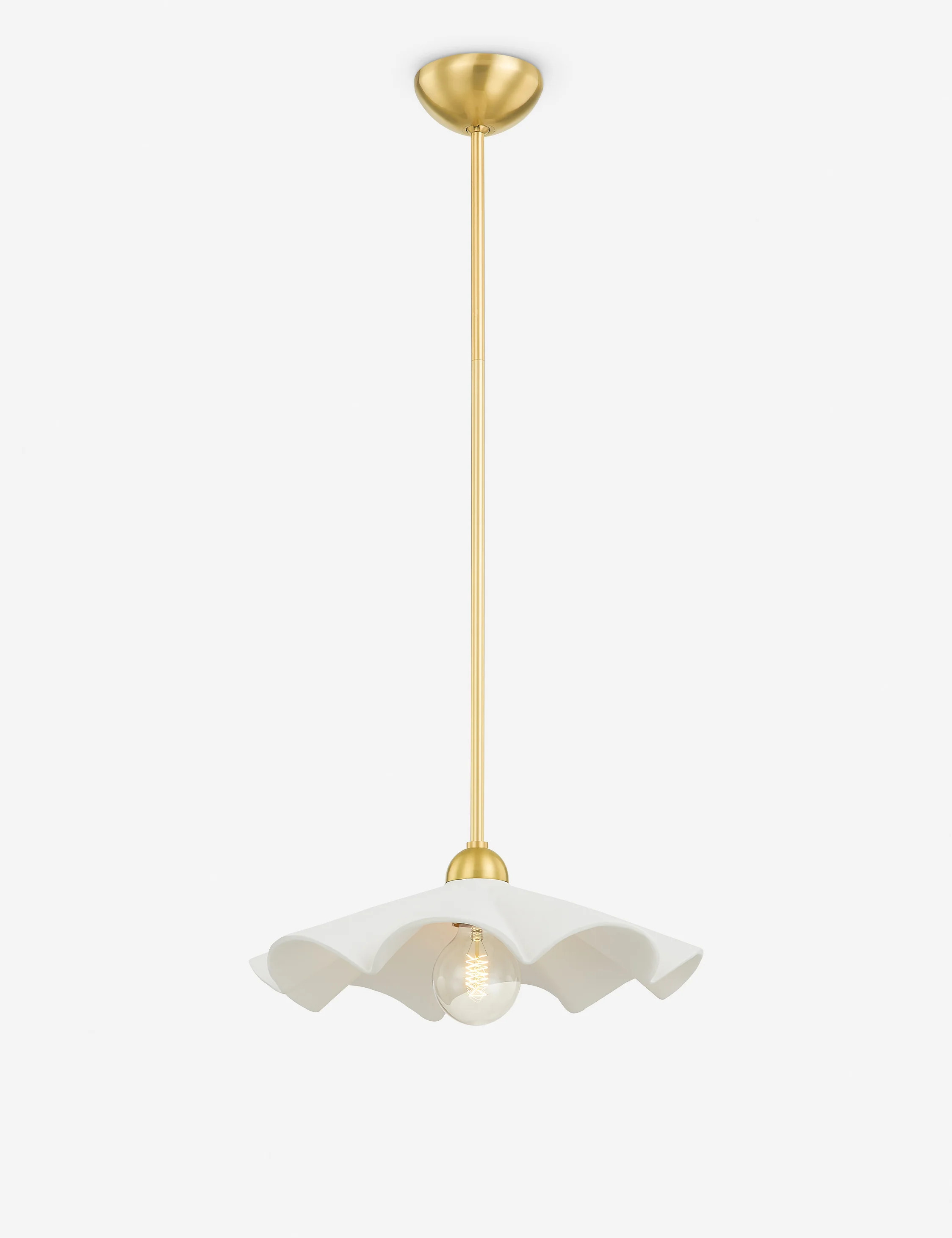 Heidi Pendant Light, White, 16 | Lulu and Georgia 