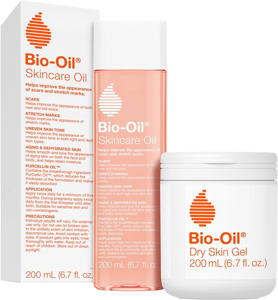 Bio-Oil Skincare Oil Body Oil with Bio-Oil Dry Skin Gel, Full Body Skin Moisturizer | Amazon (US)