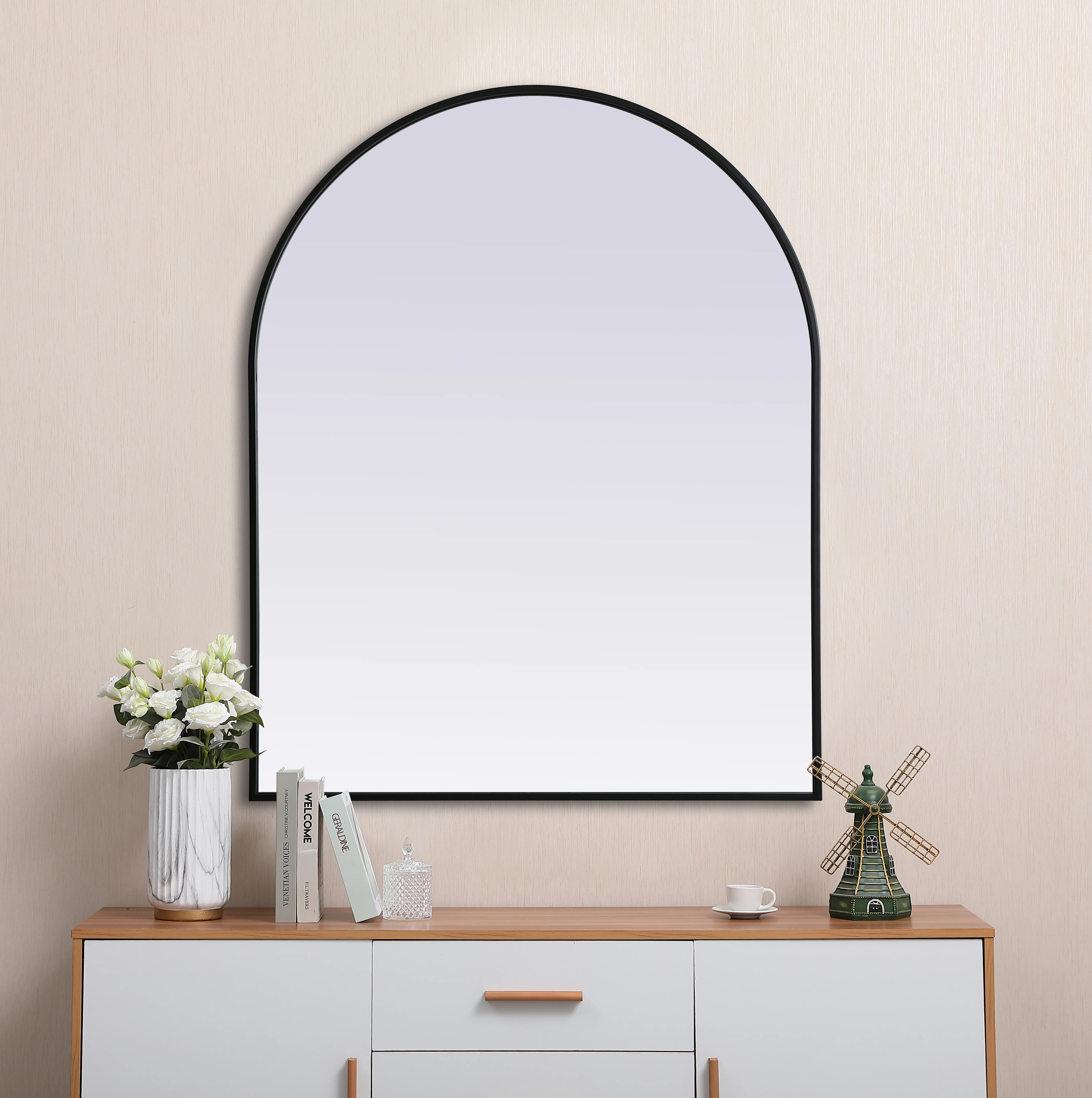Sabine Metal Arch Wall Mirror | Wayfair North America