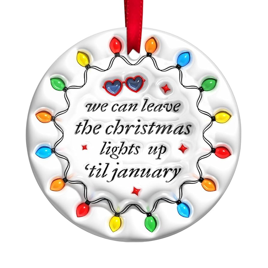 34HD Gifts for Christmas, Christmas Ornament Ceramic 2-Side Printed, Christmas Decorations for Tr... | Amazon (US)