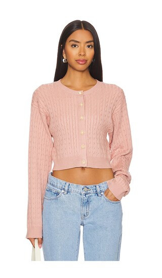 MORE TO COME Padme Cardigan in Pink. - size M | Revolve Clothing (Global)