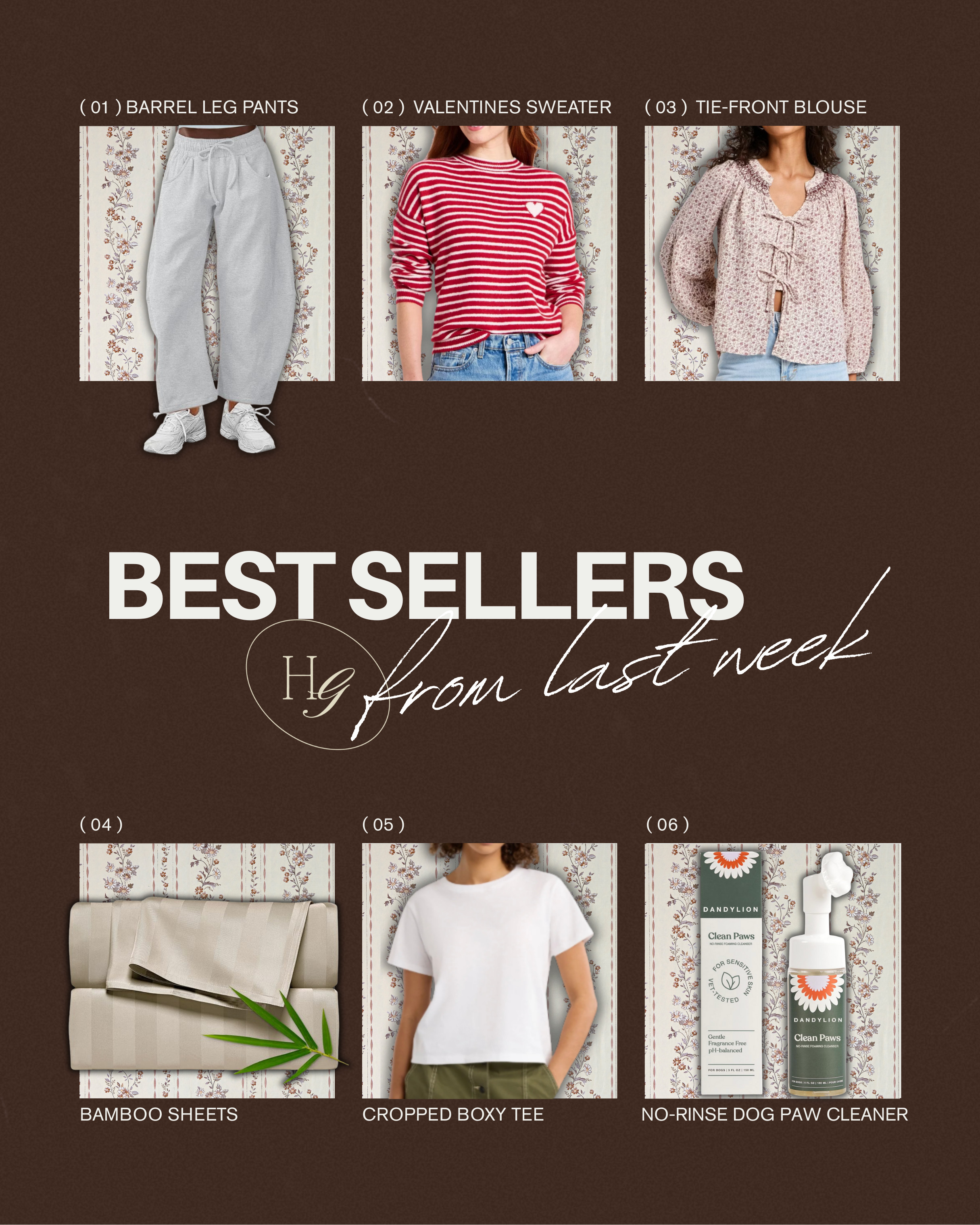 Best sellers / your faves from last week🤎 

 

 #LTKValentine #LTKdayinmylife #LTKSeasonal