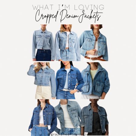 Cropped Denim Jackets 
.
#croppeddenim #denimjackets #denimm

#LTKStyleTip #LTKSeasonal #LTKFindsUnder100