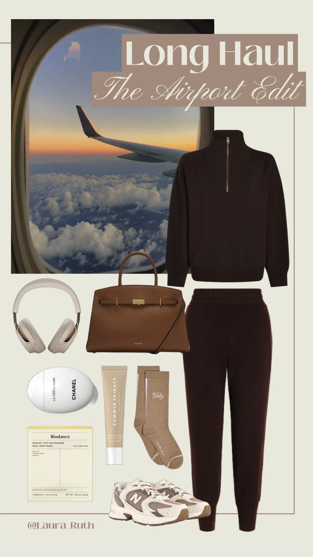 Long-haul airport outfit 🤎✈️ comfortable layers, soft jumpers and an elevated neutral palette for flying well and arriving polished. 

#LTKtravel #LTKwinter #LTKuk