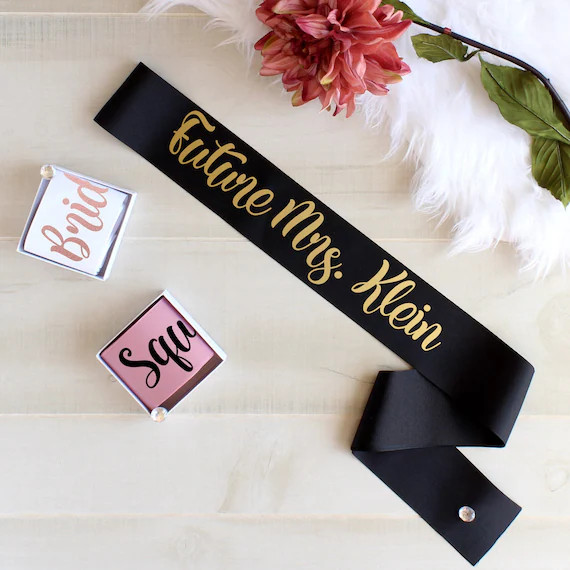 Future Mrs. Sash Personalized Bride Sash Bachelorette Bride - Etsy | Etsy (US)