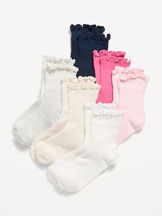 Ruffle-Cuff Crew Socks 6-Pack for Toddler & Baby | Old Navy (US)