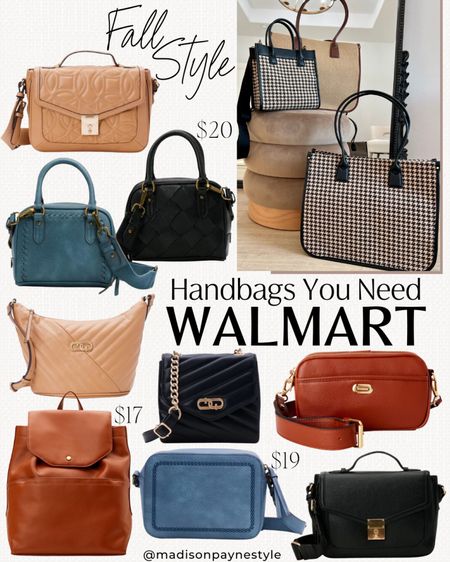 WALMART FALL HANDBAGS 👜 Walmart just dropped so many great handbags for fall! 

Handbags, Fall Handbag, Walmart Handbag, Fall Crossbody, Fall Tote, Fall Outfits, Madison Payne

#LTKstyletip #LTKSeasonal #LTKitbag