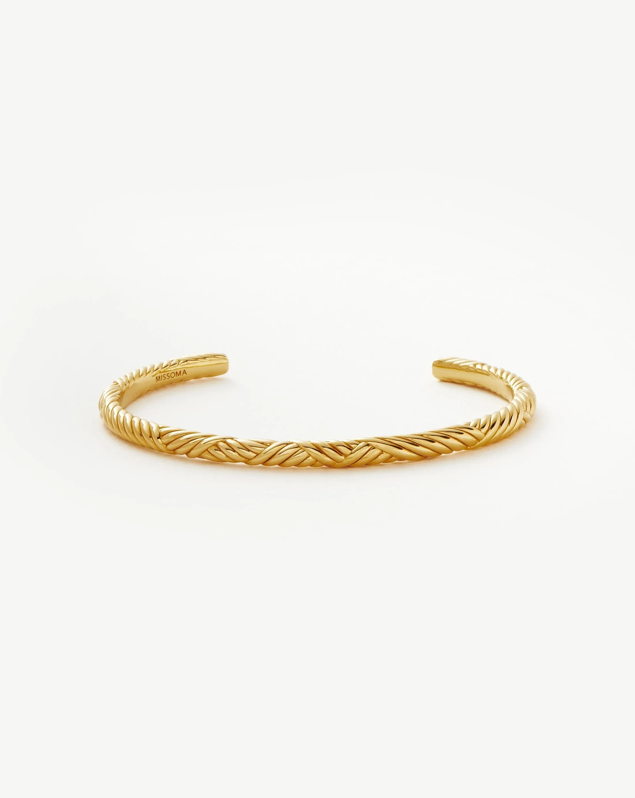 Wavy Ridge Gemelli Cuff Bracelet Bracelets | Missoma US