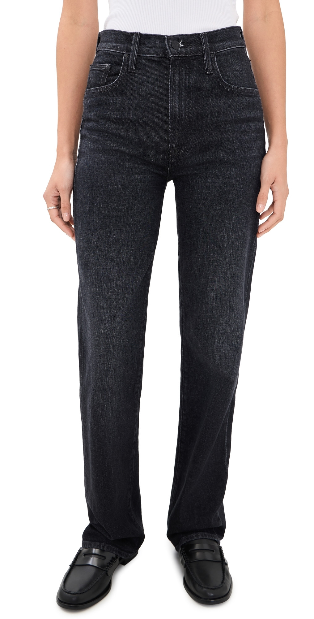 MOTHER The Rambler Zip Sneak Jeans Riding The Milkyway 25 | Shopbop