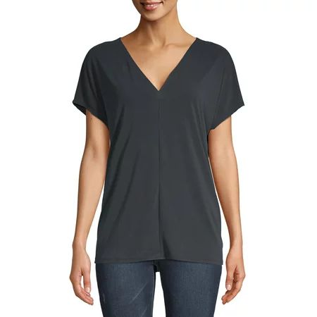 Women's Short Sleeve Sandwash T-Shirt | Walmart (US)