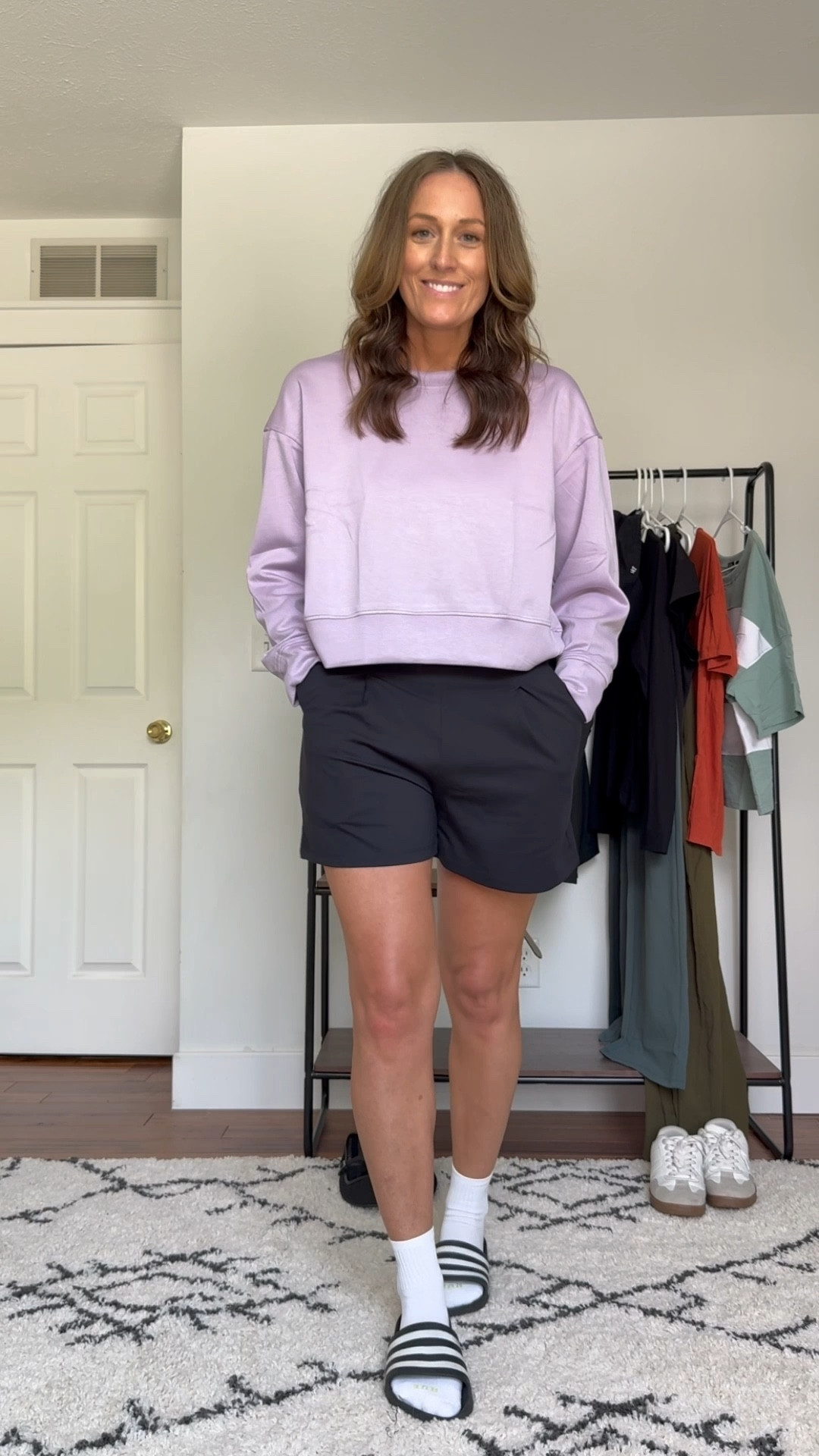 I’m in a medium in the shorts.

Everyday outfits. Easy outfits. Easy outfit ideas. Neutral basics. Spring outfits. Spring outfit idea. Casual outfits. Basic mom outfit. Casual outfit idea. Casual outfit. Everyday outfit. Mom outfit. Street style. Dressy casual outfit. Sports mom outfit. Blazer. Cropped sweatshirt. Loungewear.

#LTKOver40 #LTKFindsUnder100 #LTKSeasonal
