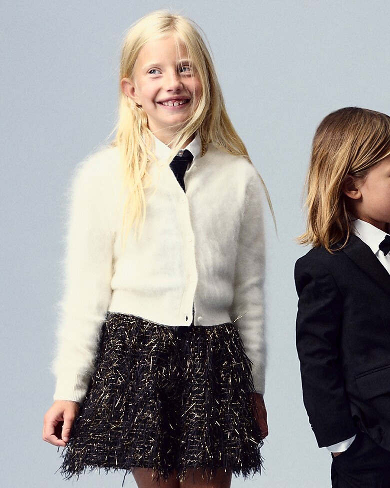 Girls' tinsel skirt | J. Crew US