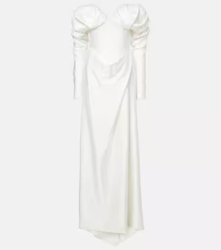 Bridal Ember off-shoulder satin corset gown | Mytheresa (US/CA)
