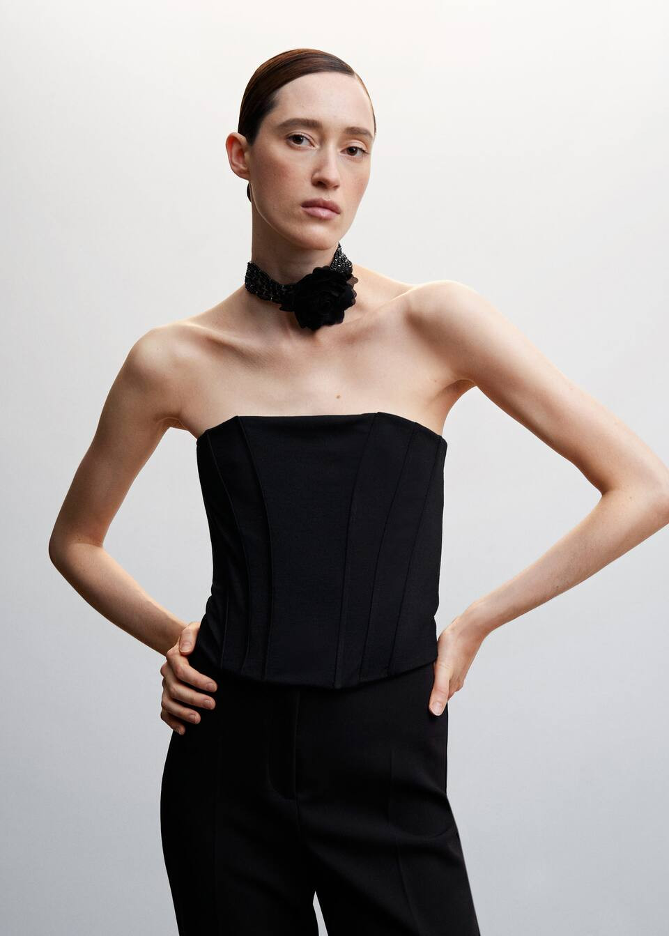 Corset style top | MANGO (US)