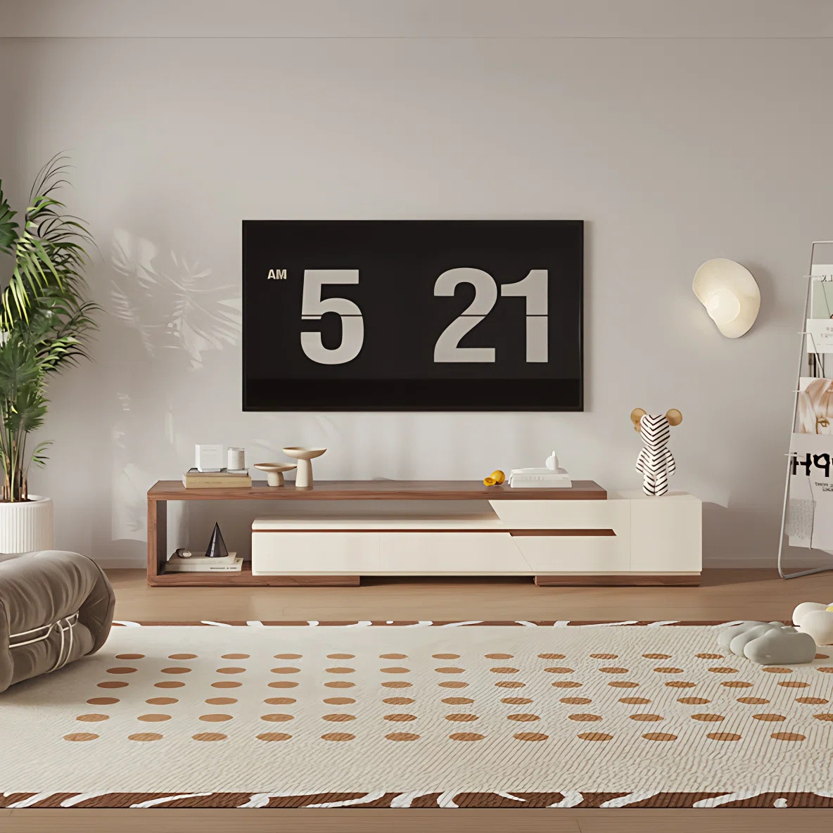 Pre-Assembly Extendable TV Stand with Storage - Space-Saving Adjustable Media Console (78.74"-106... | Wayfair North America