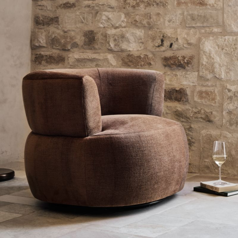 Margaux Swivel Accent Chair | Crate & Barrel