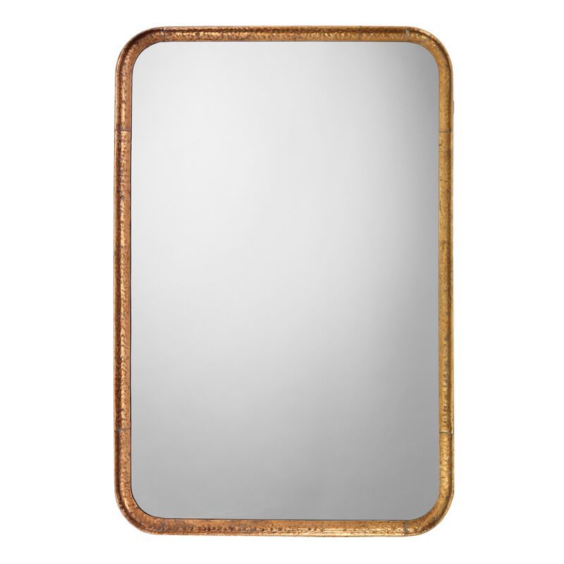 Principle Vanity Wall Mirror, Gold Leaf | One Kings Lane