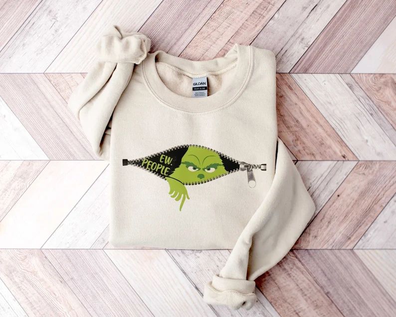 Ew People Shirt, Grinch Sweatshirt, Grinchmas Sweatshirt, Christmas Grinch Shirt, Christmas Funny... | Etsy (US)