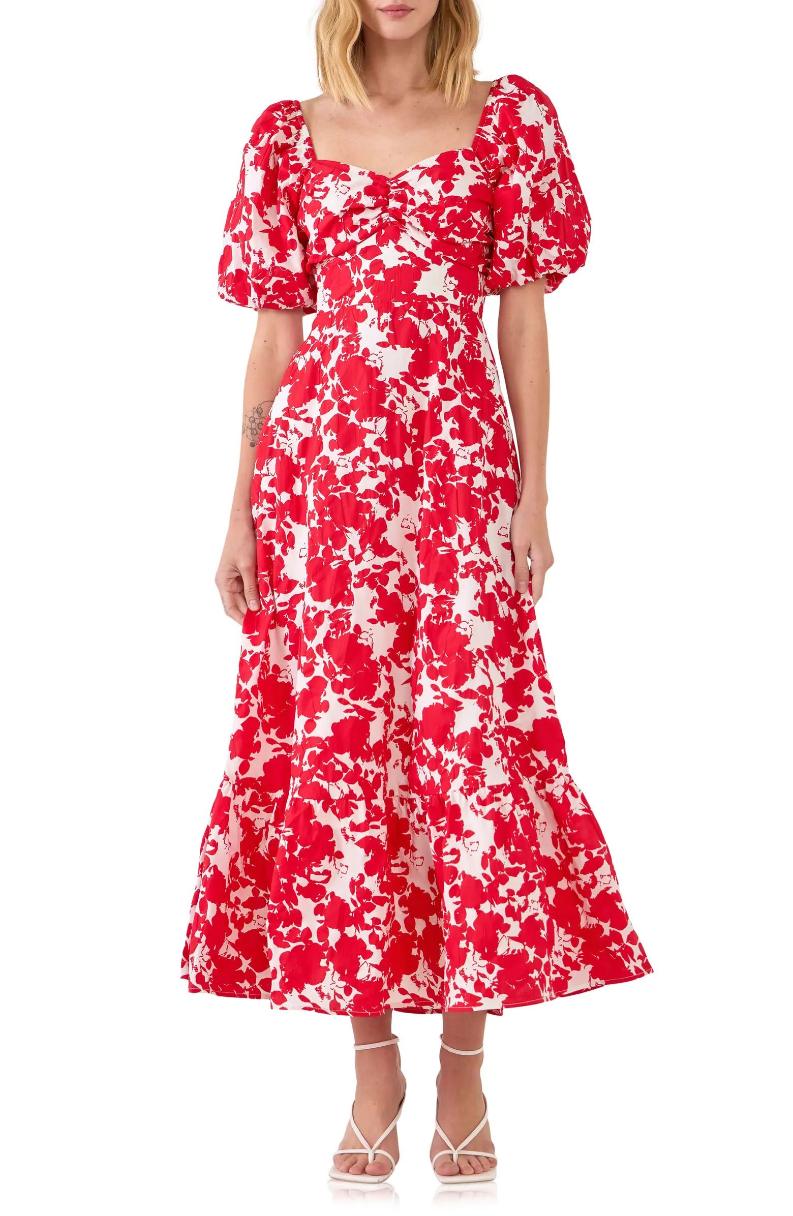 Free the Roses Floral Print Cotton Maxi Dress | Nordstrom | Nordstrom