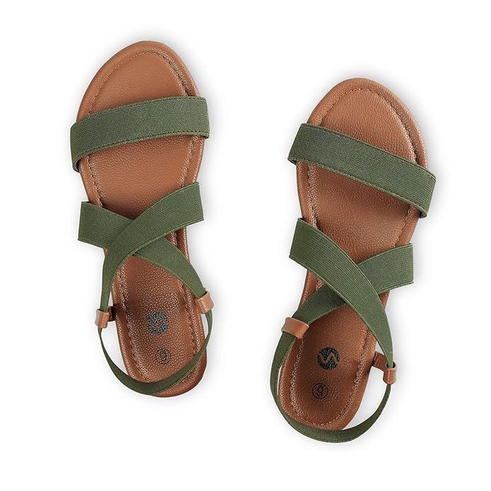 Rekayla Flat Elastic Sandals for Women | Amazon (US)