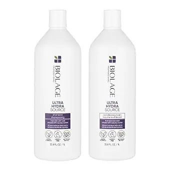 Biolage Ultra Hydra Source Shampoo & Conditioner Set | Anti-Frizz Deep Conditioner Renews Hair's... | Amazon (US)
