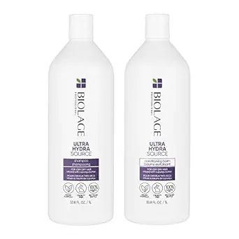 Biolage Ultra Hydra Source Shampoo & Conditioner Set | Anti-Frizz Deep Conditioner Renews Hair's... | Amazon (US)