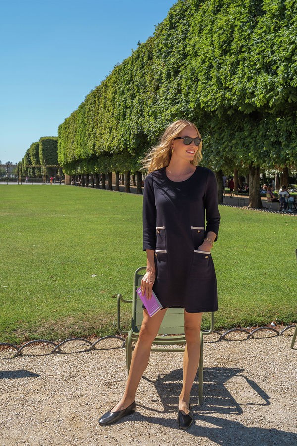 Black Francoise Mod Mini Dress | Tuckernuck (US)