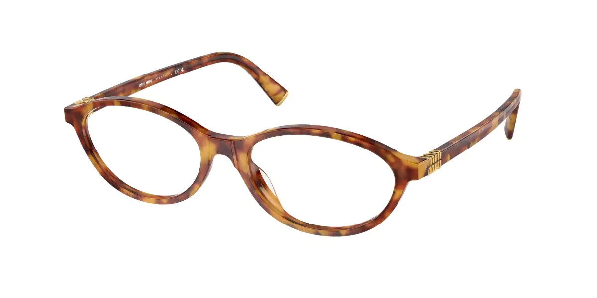 Miu Miu MU09XV 4BW1O1 Women's Eyeglasses Tortoiseshell Size 51 - Blue Light Block Available | SmartBuyGlasses Global