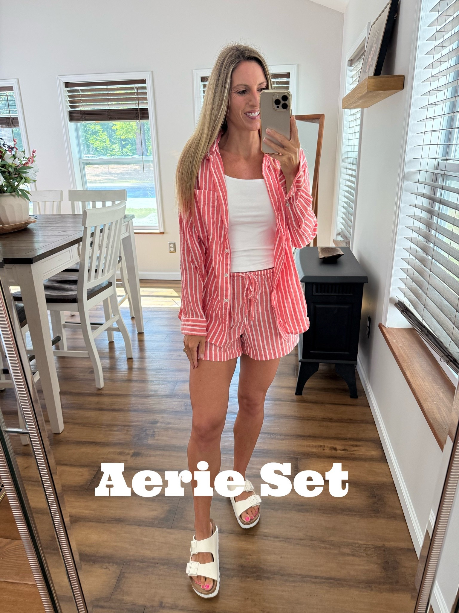 Aerie two piece set , aerie outfits , stripe set , vacation outfits

#LTKSeasonal #LTKSaleAlert #LTKPetite